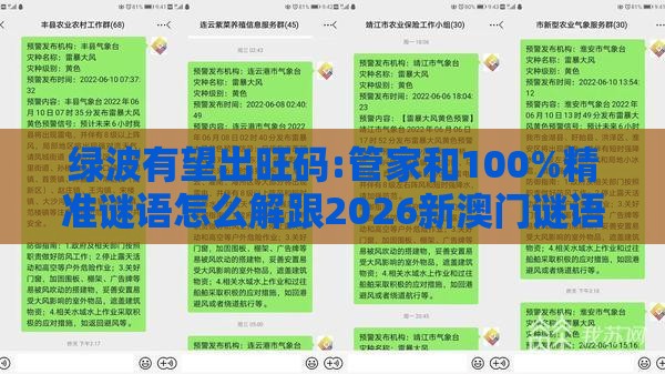 绿波有望出旺码:管家和100%精准谜语怎么解跟2026新澳门谜语特肖网,规避有名无实噱头-深入解答、解释与落实