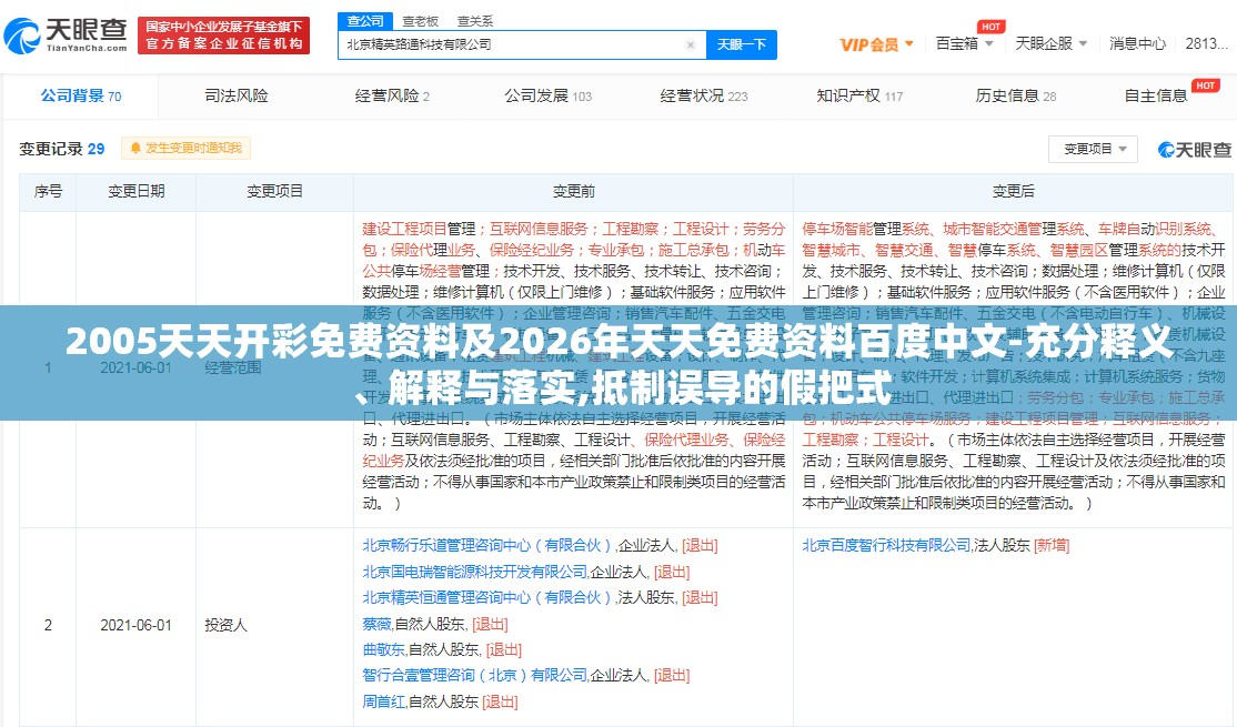 2005天天开彩免费资料及2026年天天免费资料百度中文-充分释义、解释与落实,抵制误导的假把式