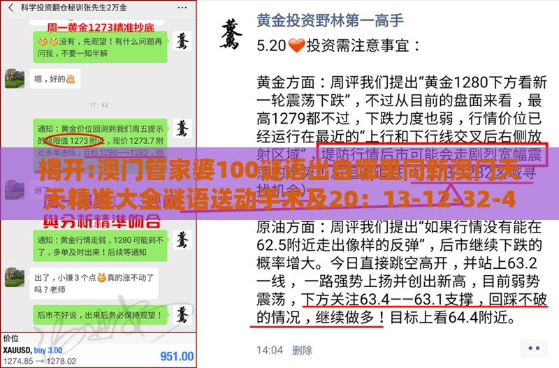 揭开:澳门管家婆100谜语出自哪里同新澳门天天精准大全谜语送动手术及20：13-12-32-41-45-46 T:01和谨防虚假包装计-文化解答、专家解读解释与落实​