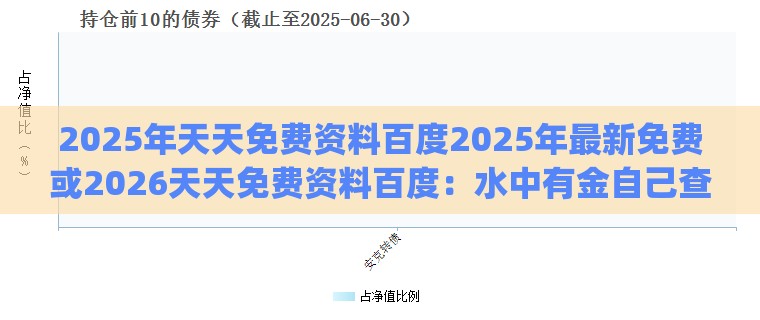 2025年天天免费资料百度2025年最新免费或2026天天免费资料百度：水中有金自己查.(送：一二三四码)和杜绝虚假诱导词,详细解答、专家解读解释与落实